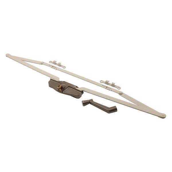 True Hardware Roto Gear Awning Operator, 25-1/2 in. with Crank, Bronze Finish (Single Pack) - TH 24058
