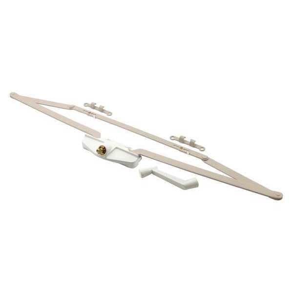 True Hardware Awning Operator, 25-1/2 in., Diecast/Steel, White Color, Roto Crank (Single Pack) - TH 24059