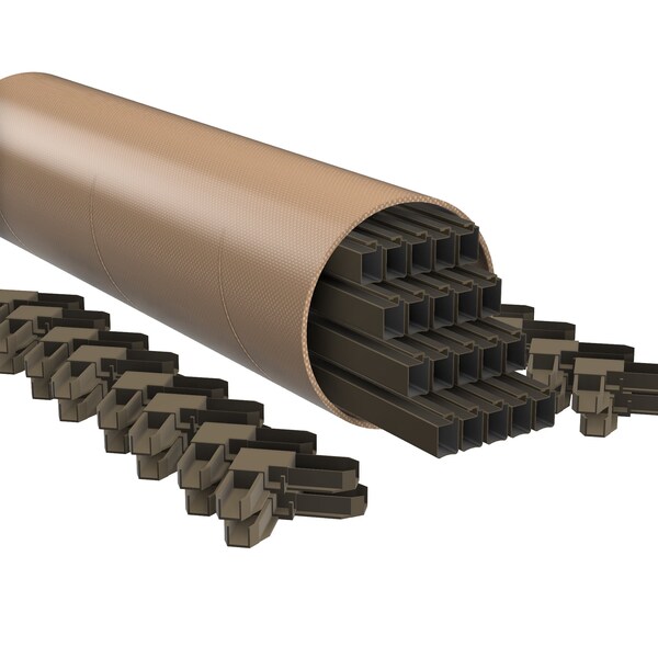 Ritescreen Lineal Frame Kit - Bronze - w/ Corners, 20PK - FG1LINKIT72WC-B