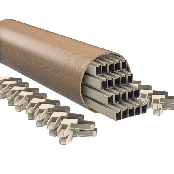 Ritescreen Lineal Frame Kit - Almond - w/ Corners, 20PK - FG1LINKIT72WC-A