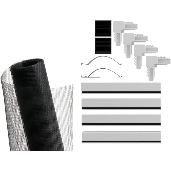 Ritescreen 36 in. x 36 in. Window Screen Frame Kit, Aluminum, White - FG-WDKIT36-C