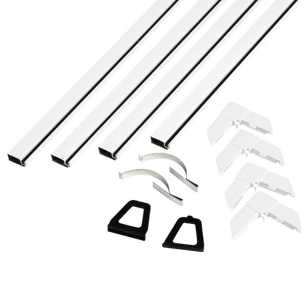 Phifer Phifer White Aluminum 5/16 in. W X 48 in. L Screen Frame Kit 1 pk - 3021672