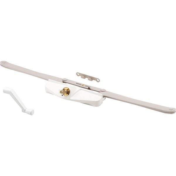 True Hardware 16-1/8 in., White Finish, Roto Gear Awning Operator (Single Pack) - TH 23013