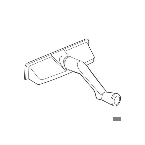 Prime-Line 11/32 in. Spline Bronze, Entrygard Crank Handle and Cover  (Single Pack) - TH 24000