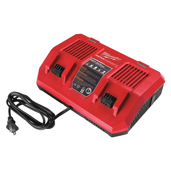 Milwaukee Tool M18 Dual Bay Simultaneous Rapid Battery Charger - 48-59-1802