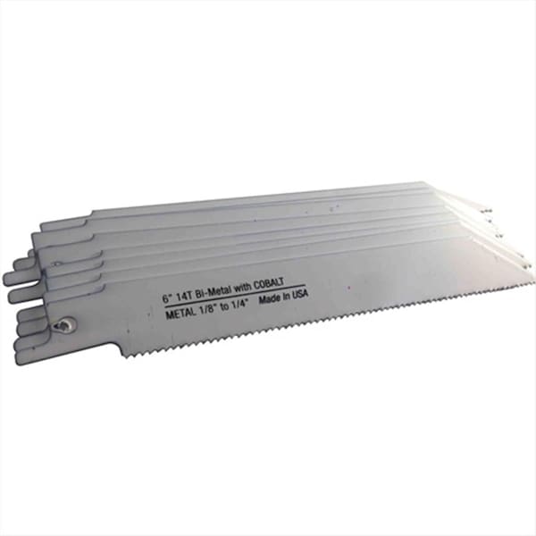 Disston Blu-Mol 6 In. 14 Tpi Metal Cutting Bi-Metal Reciprocating Saw Blade, 10PK - 6475