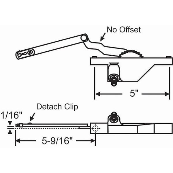 Strybuc TRUTH'S LH DYAD OPERATOR BLACK - 36-240-10