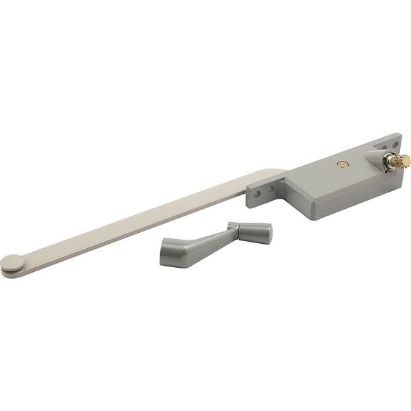 Primeline Tools Steel Casement Operator, 9 in. Arm, Square Housing, Aluminum, Right (Single Pack) - H 4306
