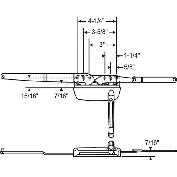 Strybuc Dual Arm Casement Operator - 36-368-1