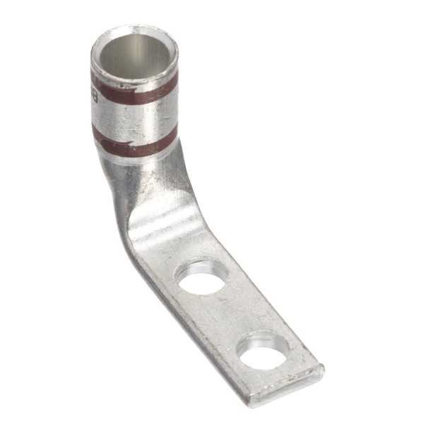 Terminal de compresión de cobre Panduit, 2 agujeros, calibre #2 AWG, lengüeta angosta, LCDXN2-14AF-E - LCDXN2-14AF-E