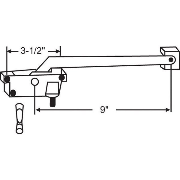 Strybuc Swing Lite Casement Operator - 900-366LH