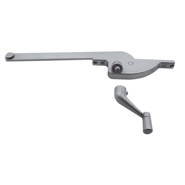 Prime-Line Prime-Line Die-Cast Gray Aluminum Right Single-Arm Casement Window Operator For Steel Framed Windows - 1762-LA