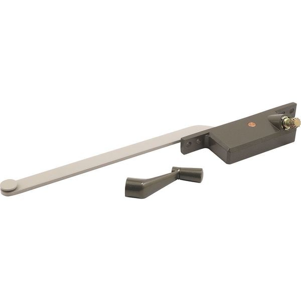 Primeline Tools Steel Casement Operator, 8 in. Arm, Square Housing, Bronze, Right Hand (Single Pack) - H 4308