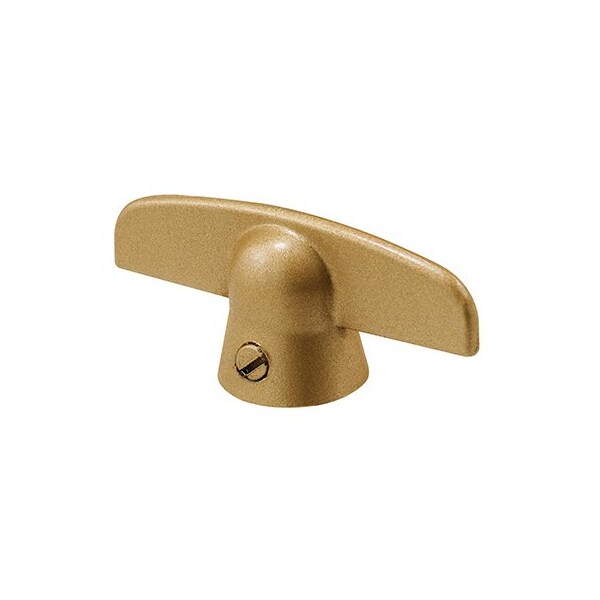 Prime-Line Tee Handle, Roman Gold, 3/8 in. Special, Fits Pella Windows (2 Pack) - H 3827