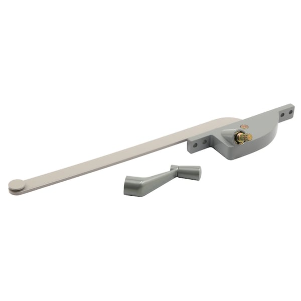 Prime-Line Steel Casement Operator, 8 in. Arm, Teardrop Housing, Aluminum, Right Single Pack - H 4287