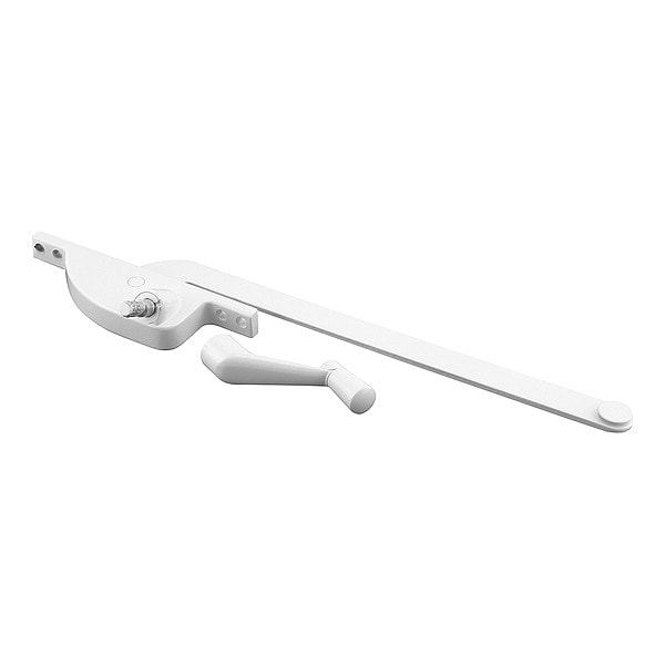 Primeline Tools 9 in., White Diecast, Casement Operator, Left Hand, Teardrop Type (Single Pack) - H 3708
