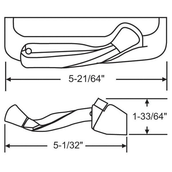 Strybuc Tango Folding Handle and Cover - 37-216-1