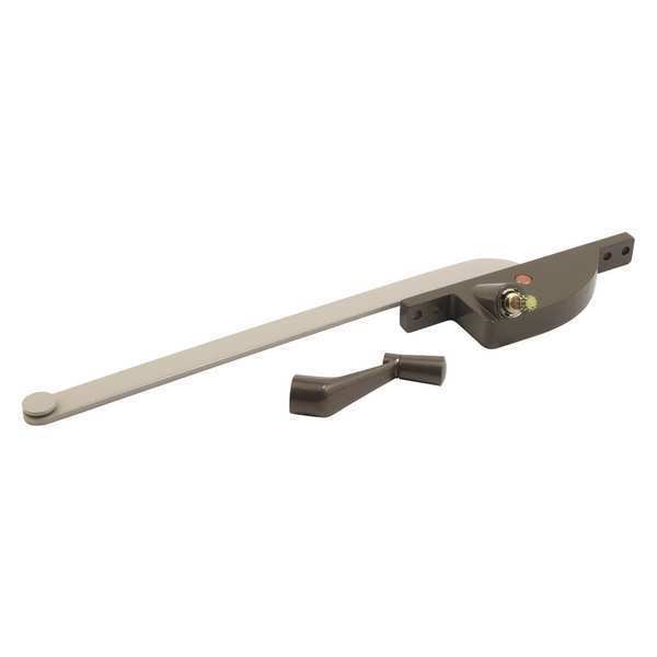 Primeline Tools Steel Casement Operator, 9 in. Arm, Teardrop Housing, Bronze, Right (Single Pack) - H 4291