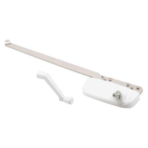True Hardware Casement Operator, 13-1/2 in., Diecast, White, Left Hand, Ellipse (Single Pack) - TH 24198
