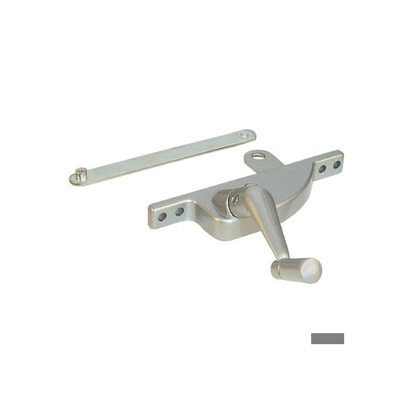 Prime-Line Aluminum Finish Off-Set Left-Hand Jalousie Operator (Single Pack) - H 3549