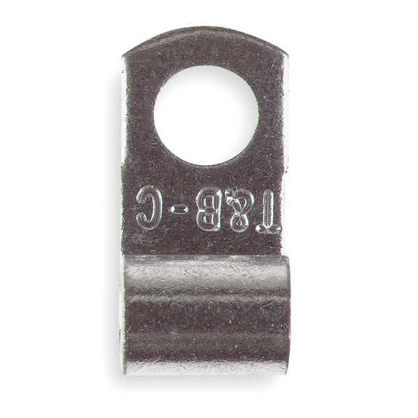 Terminal de anillo sin aislamiento Sta-Kon 12-10 AWG para tornillo #8, paquete de 50 unidades - C10-8A