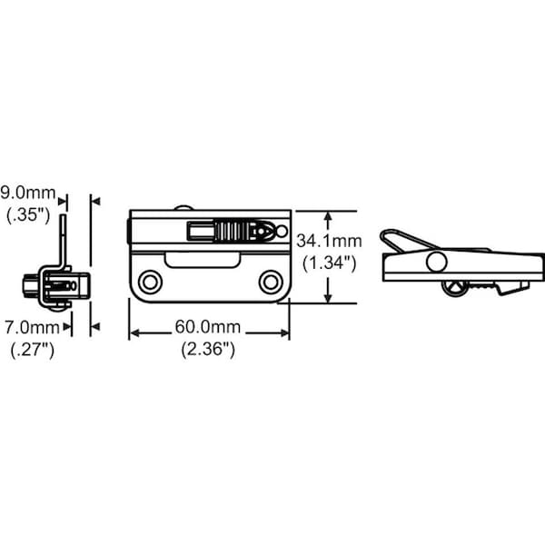 Strybuc LH Angel VentLock Dual Action - 50-1353-MBW-LH