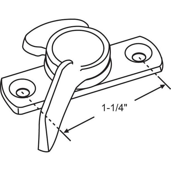 Strybuc Sash Lock Bright Zinc Die Cast - 50-678