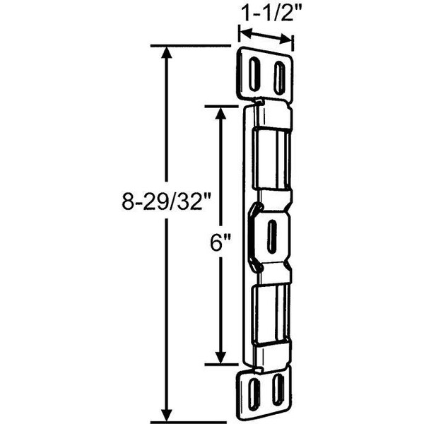 Strybuc STAMPED STRIKE FOR 2PT LOCK - 12-347W