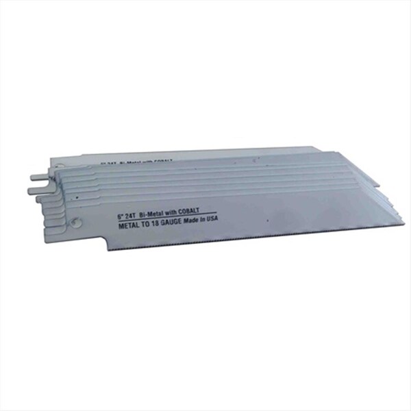 Disston Blu-Mol 6 In. 24 Tpi Metal Cutting Bi-Metal Reciprocating Saw Blade, 10PK - 6477