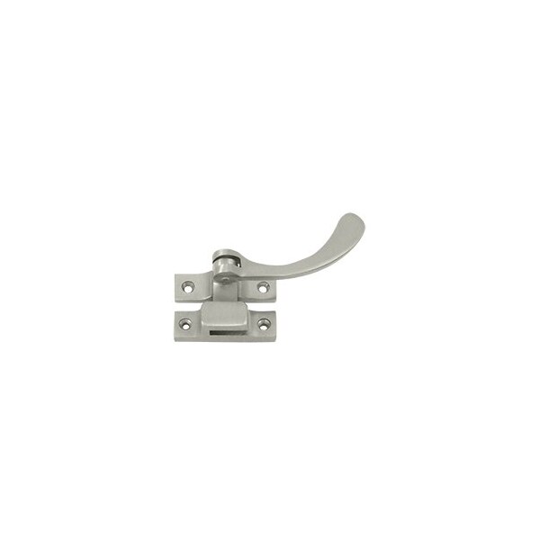 Deltana Solid Brass Window Lock / Casement Fastener, Reversible, 4.5, Brushed Nickel Finish - CF450U15-XCP10