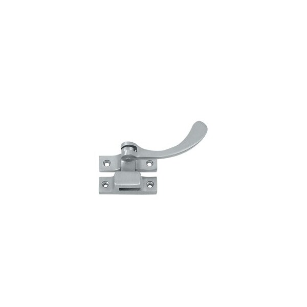 Deltana Solid Brass Reversible 4.5 Window Lock / Casement Fastener, Brushed Chrome, 10PK - CF450U26D-XCP10