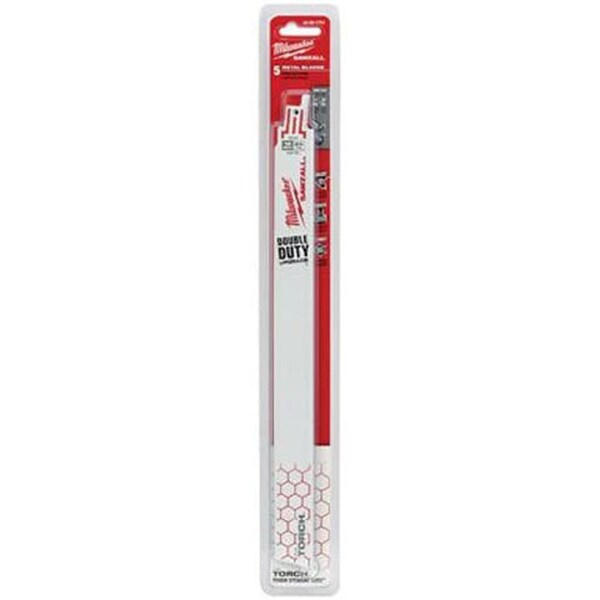 Milwaukee Tool 12 in. 24 Tpi The Torch Sawzall Blades, 5PK - ML48-00-5791