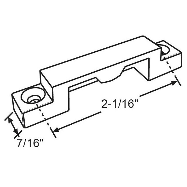 Strybuc Wide Sash Lock Keeper - 50-499-1
