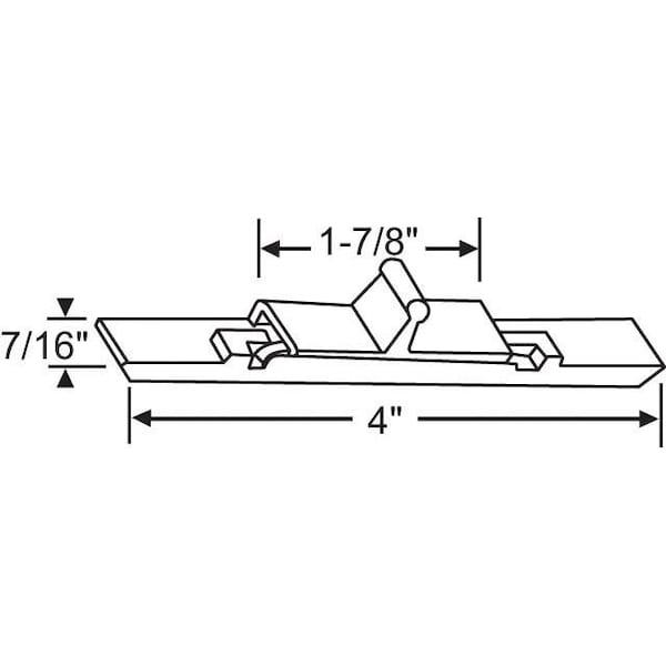 Strybuc Keeper for Slider Spring Latch - 900-9563