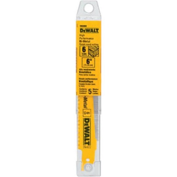 Dewalt Dewalt Accessories DW4803 5 Pack 9 in. 6 TPI Saw Blade - 810553