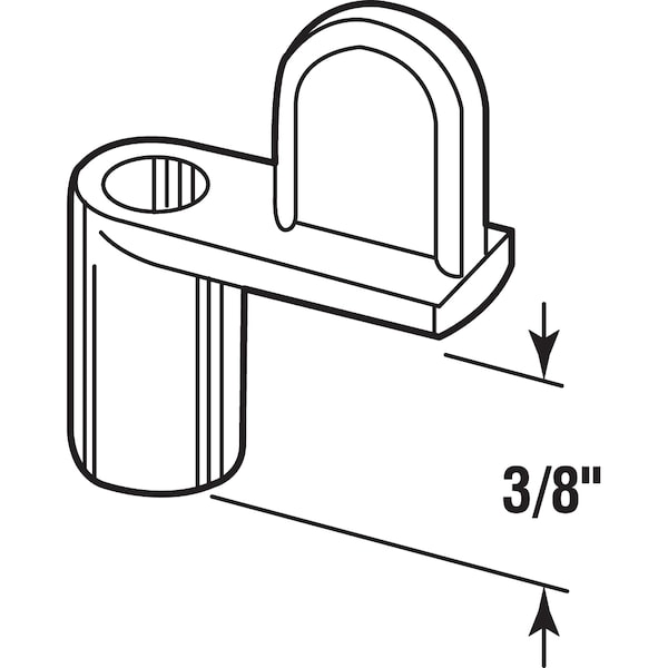 Prime-Line Diecast Screen Clip, 3/8 in., White 100 Pack - PL 14478