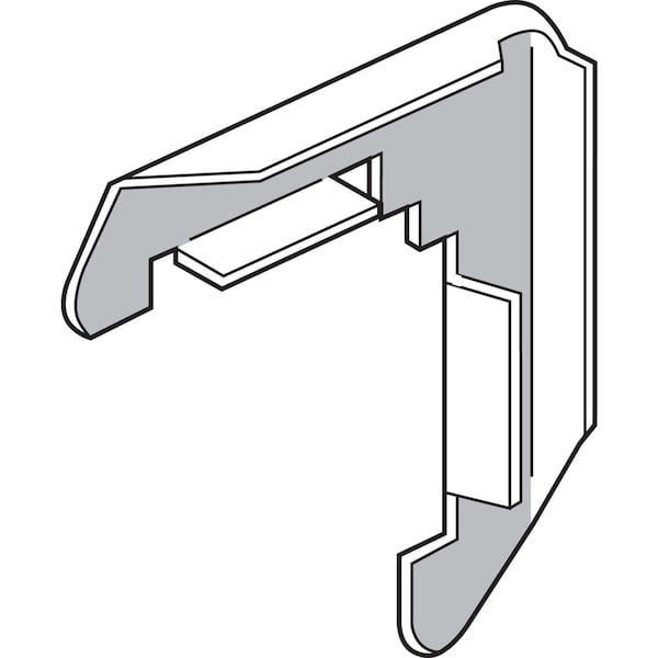 Prime-Line Prime-Line Mill Metal 5/16 in. W X 3/4 in. L Screen Frame Corner 1 pk - PL14294