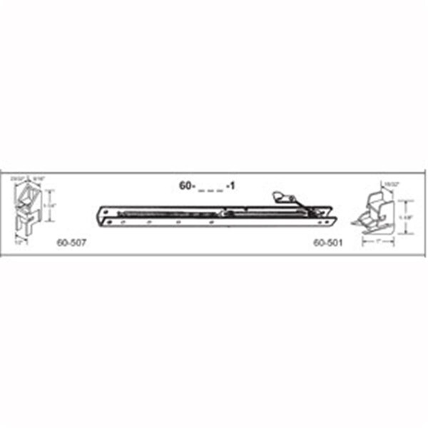 Robus Splendor 20 in. Balance Stamped No. 1910 with Ends 60-507 & 60-501 Attached Window Channel, 8PK - RO1208320