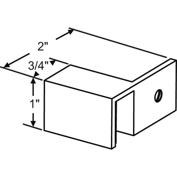 Strybuc Shower Sleeve Over Glass Clamp - 22-265RBNK