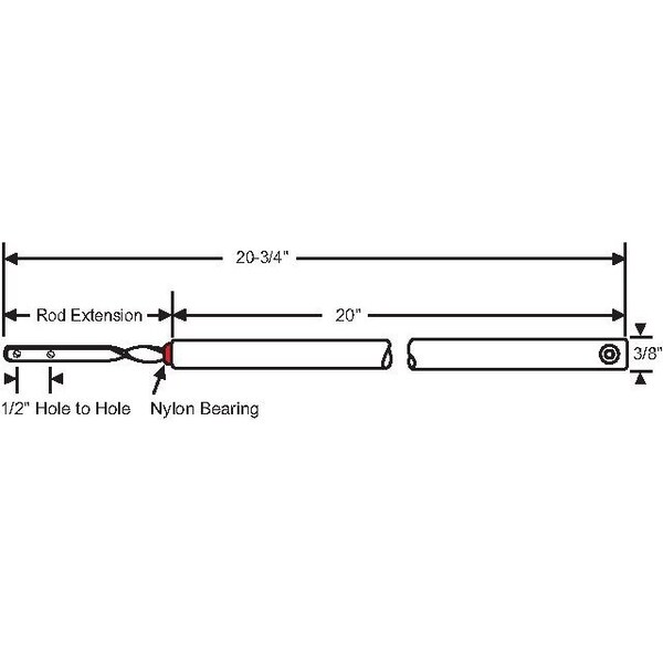 Strybuc 20in Spiral Bal. Red Bearing - 74-S20R