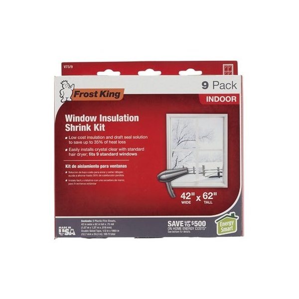 Thermwell Products 9PK 42x62 CLR Wind Kit - V73/9H