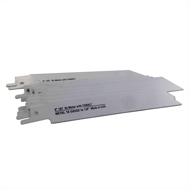 Swivel Blu-Mol 6 In. 18 Tpi Metal Cutting Bi-Metal Reciprocating Saw Blade, 10PK - SW63744