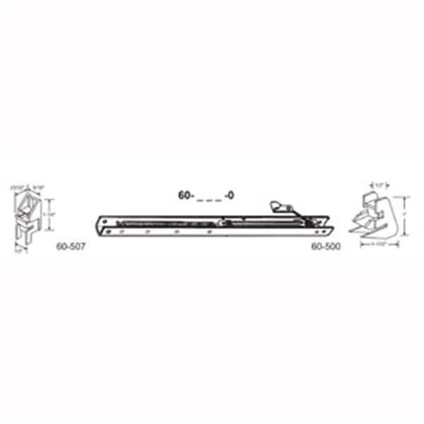 Robus Splendor 27 in. Balance Stamped No. 2620 with Ends 60-507 & 60-500 Attached Window Channel, 6PK - RO1208418