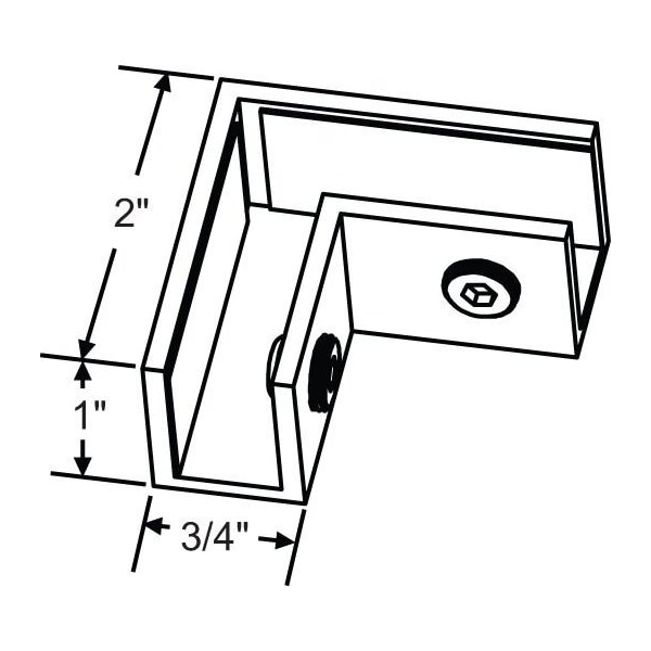 Strybuc Sleeve over Glass Clamp - 22-267BNK