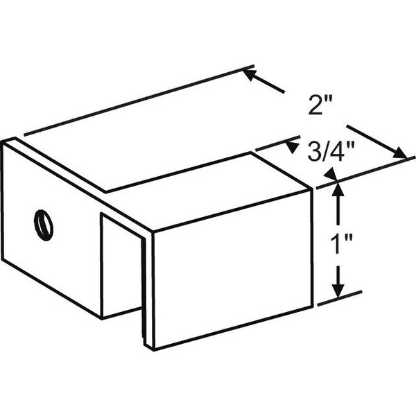 Strybuc Shower Sleeve Over Glass Clamp - 22-265LBNK