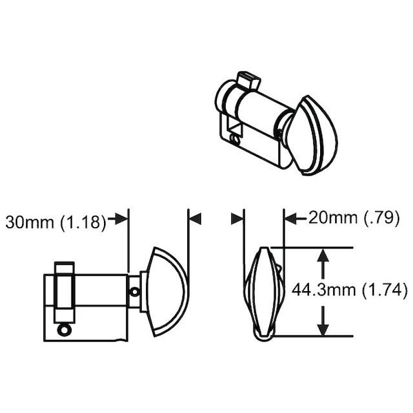 Strybuc PZ00090C EURO PROFILE 90* - 850-3745964