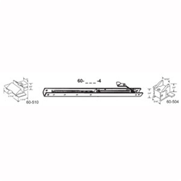 Robus Splendor 23 in. Balance Stamped No. 2210 with Ends 60-510 & 60-504 Attached Window Channel, 6PK - RO1208357