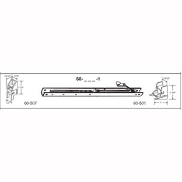 Robus Splendor 34 in. Balance Stamped No. 3360 with Ends 60-507 & 60-501 Attached Window Channel;, 4PK - RO1208515