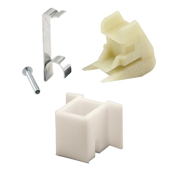 Prime-Line Block and Tackle Top and Bottom Guides, 1 in., Plastic and Steel Components (1 Set) - FS 294B