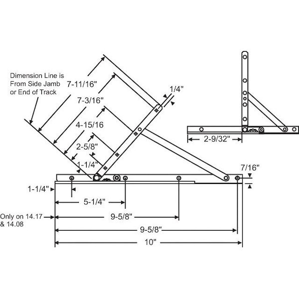 Strybuc UL-LR SS HGE.ASSY. EGRESS 10" - 28-15-10SS